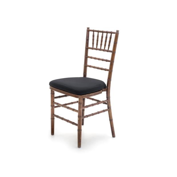 Cadeira Tiffany Madeira Imbuia com assento Preto