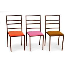 Cadeiras Ferro Ferrugem com assentos coloridos II