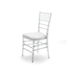 Cadeira Tiffany Cristal com assento Branco