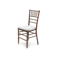 Cadeira Tiffany Madeira Imbuia com assento Branco